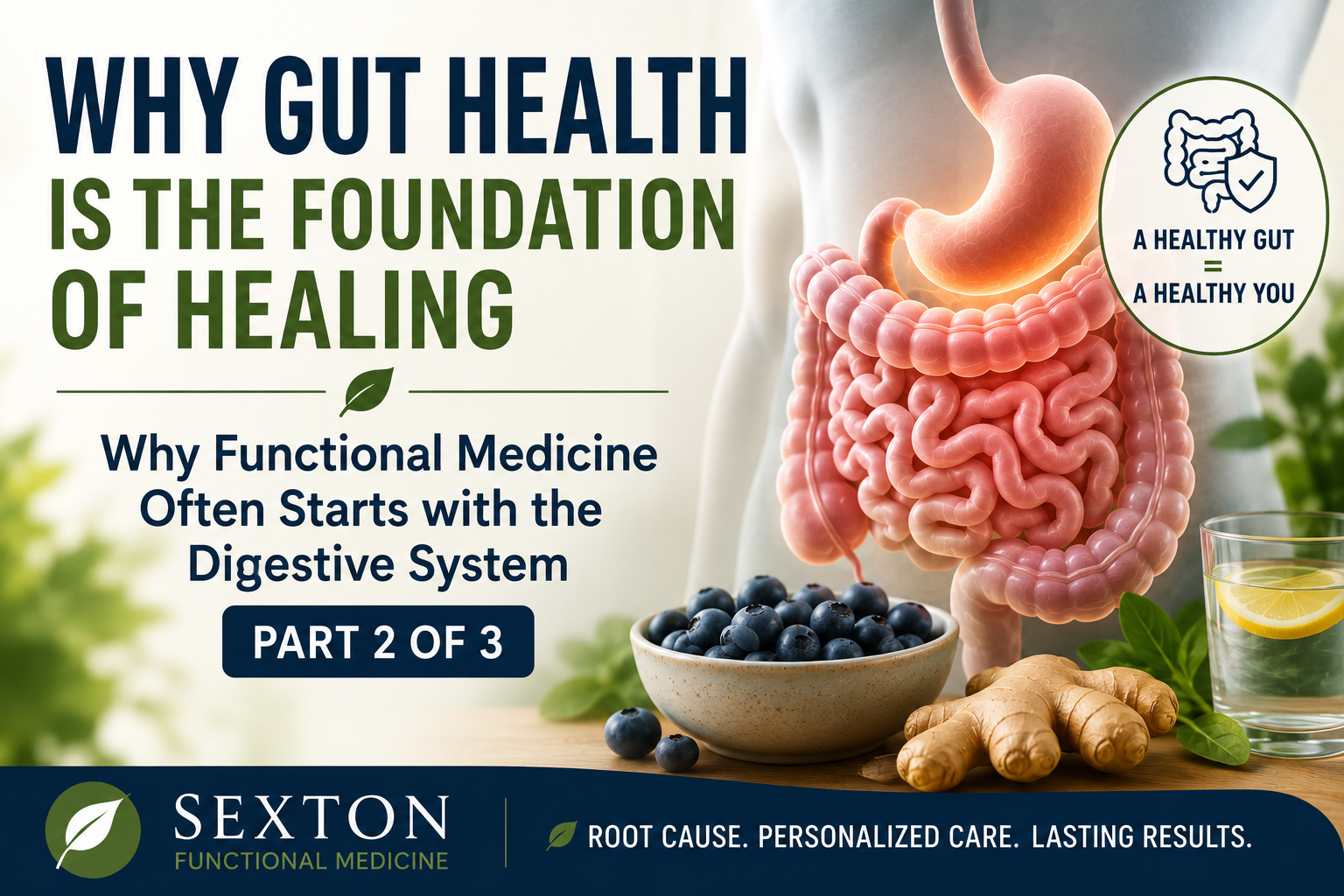 Why Gut Health Is the Foundation of Healing: Why Functional Medicine Often Starts with the Digestive System (Part 2 of 3)