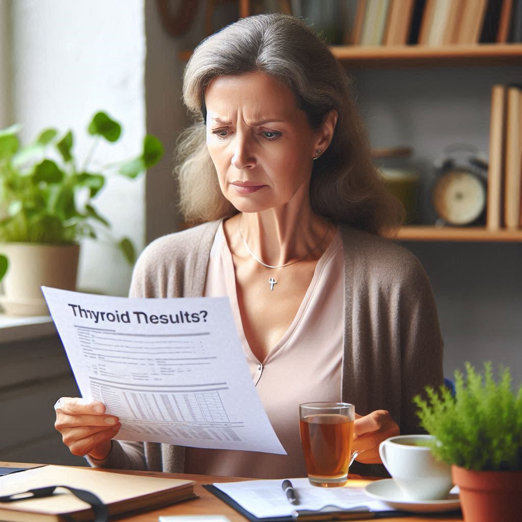 Woman-Thyoid-test